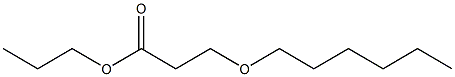 3-(Hexyloxy)propionic acid propyl ester Struktur