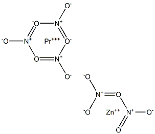 Zinc praseodymium nitrate Struktur