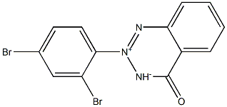 [[2-(2,4-Dibromophenyl)-4-oxo-3,4-dihydro-1,2,3-benzotriazin]-2-ium]-3-ide Struktur