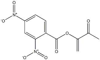 2,4-Dinitrobenzoic acid 1-methylene-2-oxopropyl ester Struktur