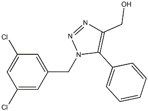 5-Phenyl-1-(3,5-dichlorobenzyl)-1H-1,2,3-triazole-4-methanol Struktur