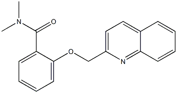 N,N-Dimethyl-2-(2-quinolylmethoxy)benzamide Struktur