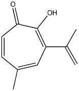 2-Hydroxy-3-(1-methylethenyl)-5-methyl-2,4,6-cycloheptatrien-1-one Struktur