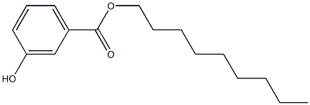 3-Hydroxybenzoic acid nonyl ester Struktur