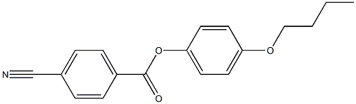 4-Cyanobenzoic acid 4-butoxyphenyl ester Struktur