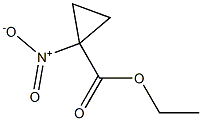 1-Nitrocyclopropanecarboxylic acid ethyl ester Struktur