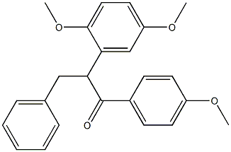 1-(4-Methoxyphenyl)-2-(2,5-dimethoxyphenyl)-3-phenyl-1-propanone Structure