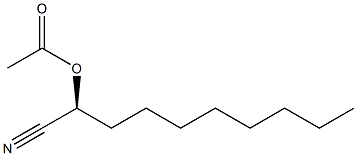 Acetic acid (1S)-1-cyanononyl ester Struktur