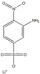 3-Amino-4-nitrobenzenesulfonic acid lithium salt Struktur