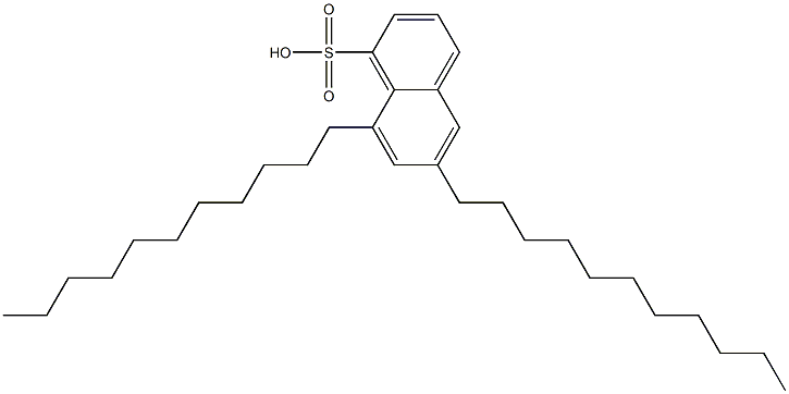 6,8-Diundecyl-1-naphthalenesulfonic acid Struktur