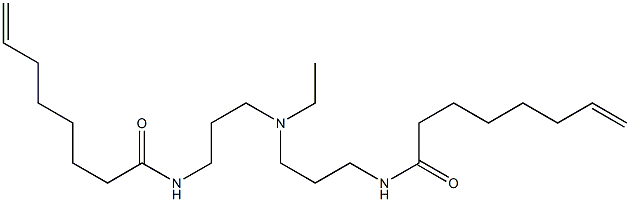 N,N'-[Ethyliminobis(3,1-propanediyl)]bis(7-octenamide) Struktur