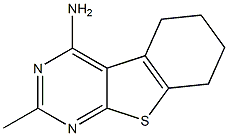 4-Amino-5,6,7,8-tetrahydro-2-methyl[1]benzothieno[2,3-d]pyrimidine Struktur