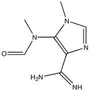 1-Methyl-5-[formyl(methyl)amino]-1H-imidazole-4-carboxamidine Struktur