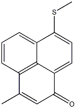 3-Methyl-7-methylthio-1H-phenalen-1-one Struktur