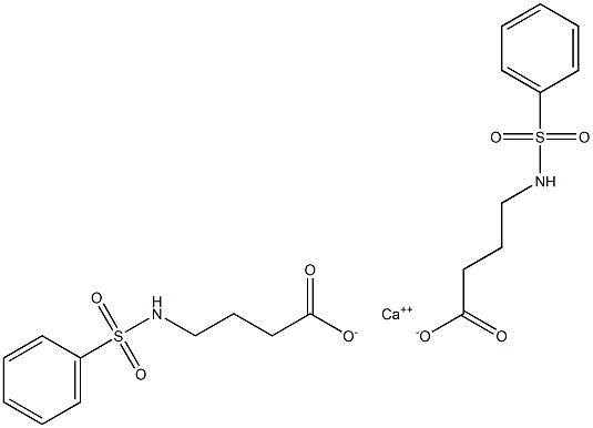 Bis[4-(phenylsulfonylamino)butanoic acid]calcium salt Struktur