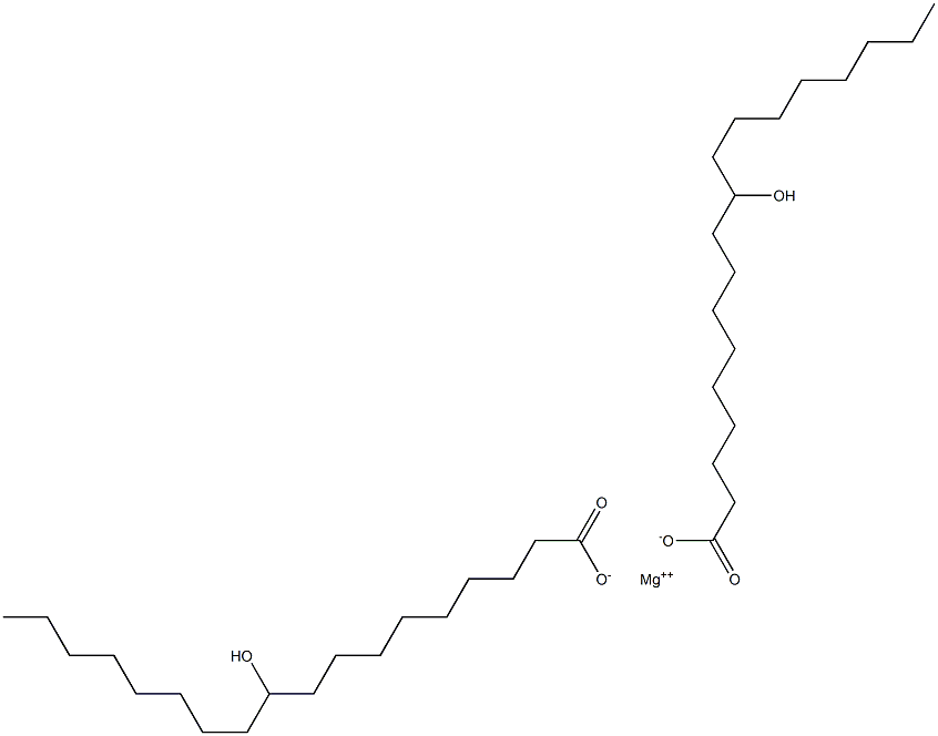 Bis(10-hydroxyoctadecanoic acid)magnesium salt Struktur