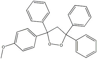 3-(4-Methoxyphenyl)-3,5,5-triphenyl-1,2-dioxolane Struktur