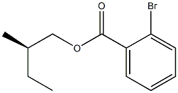 (-)-o-Bromobenzoic acid (R)-2-methylbutyl ester Struktur