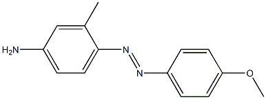 4-(p-Methoxyphenylazo)-3-methylaniline Struktur