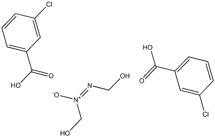 ONN-Azoxydimethanol bis(m-chlorobenzoate) Struktur