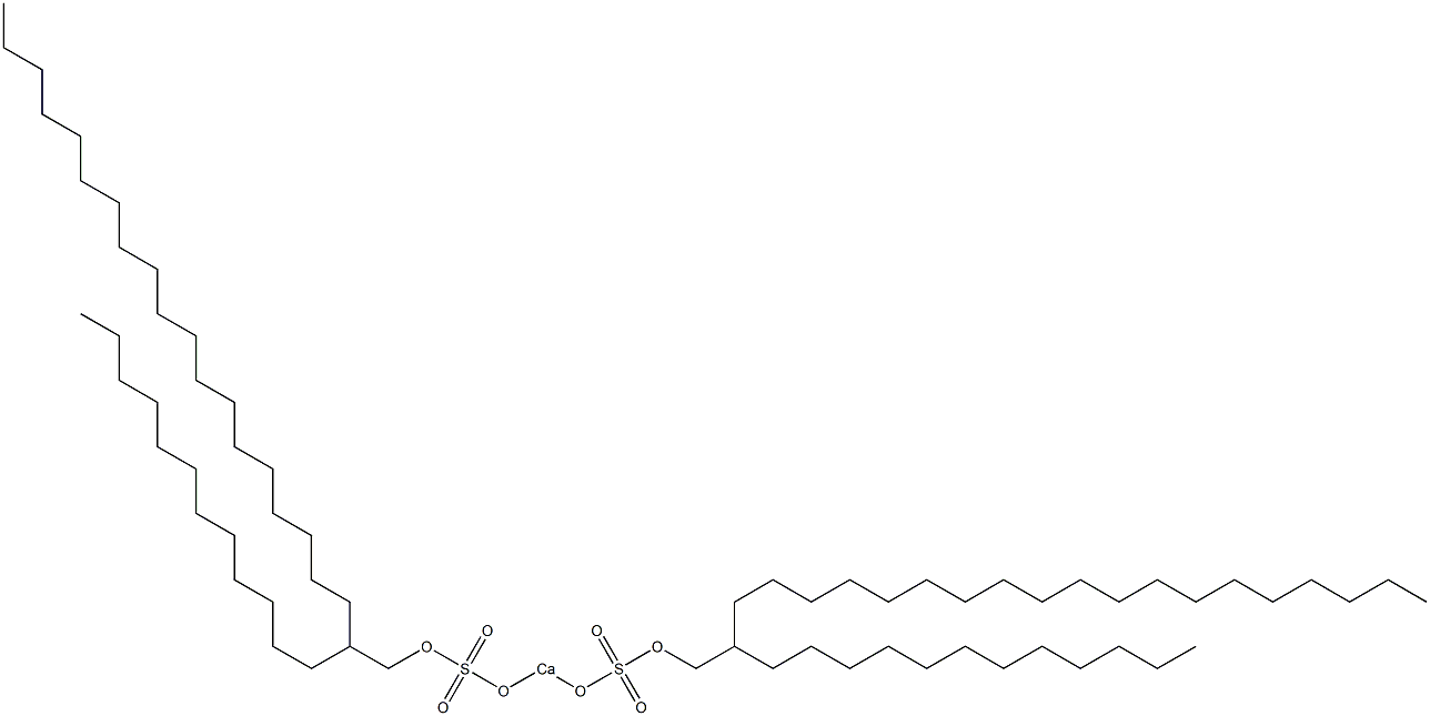 Bis(2-dodecylhenicosyloxysulfonyloxy)calcium Struktur