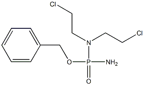 N,N-Bis(2-chloroethyl)diamidophosphoric acid O-benzyl ester Struktur