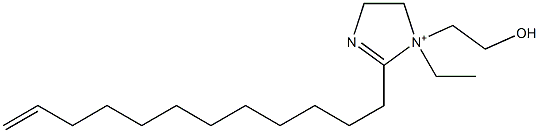 2-(11-Dodecenyl)-1-ethyl-1-(2-hydroxyethyl)-2-imidazoline-1-ium Struktur