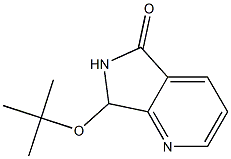 6,7-Dihydro-7-(tert-butyloxy)-5H-pyrrolo[3,4-b]pyridin-5-one Struktur