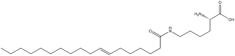 N6-(7-Octadecenoyl)lysine Struktur