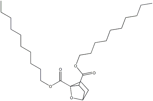 7-Oxabicyclo[2.2.1]heptane-1,2-dicarboxylic acid didecyl ester Struktur