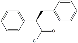 [R,(-)]-2,3-Diphenylpropionyl chloride Struktur