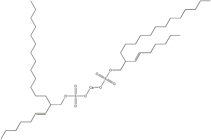 Bis[2-(1-heptenyl)pentadecyloxysulfonyloxy]calcium Struktur