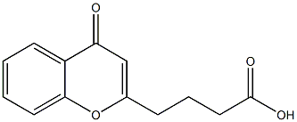 4-(4-Oxo-4H-1-benzopyran-2-yl)butyric acid Struktur