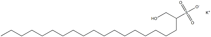 1-Hydroxyicosane-2-sulfonic acid potassium salt Struktur