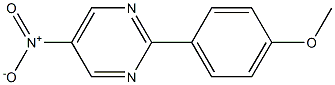 2-(4-Methoxyphenyl)-5-nitropyrimidine Struktur