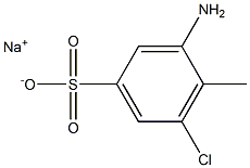 3-Amino-5-chloro-4-methylbenzenesulfonic acid sodium salt Struktur