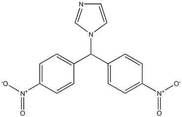 1-[Bis(4-nitrophenyl)methyl]-1H-imidazole Struktur