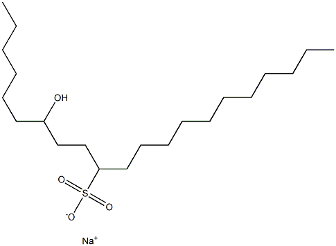 7-Hydroxyhenicosane-10-sulfonic acid sodium salt Struktur