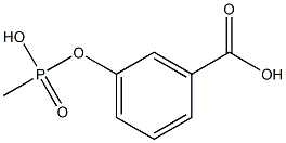 Methylphosphonic acid m-carboxyphenyl ester Struktur