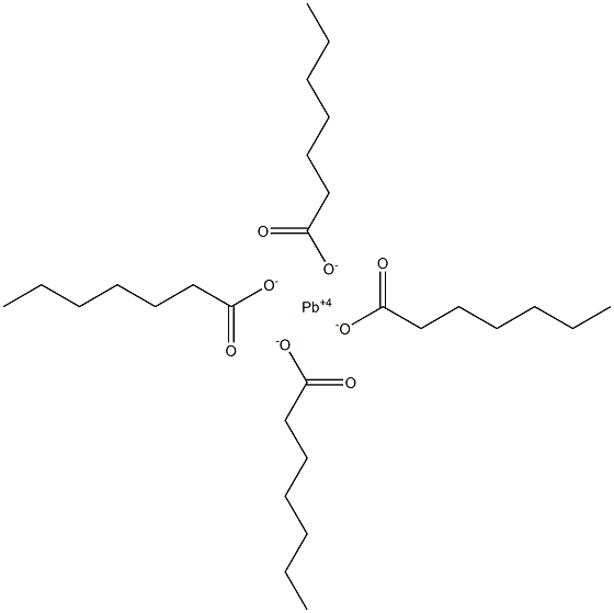 Tetraheptanoic acid lead(IV) salt Struktur