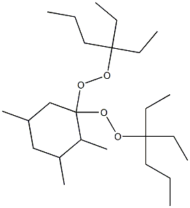 2,3,5-Trimethyl-1,1-bis(1,1-diethylbutylperoxy)cyclohexane Struktur