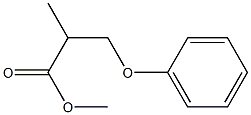 3-Phenoxy-2-methylpropanoic acid methyl ester Struktur