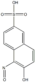 6-Hydroxy-5-nitroso-2-naphthalenesulfonic acid Struktur