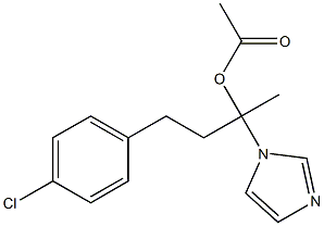 Acetic acid 1-(1H-imidazol-1-yl)methyl-3-(4-chlorophenyl)propyl ester Struktur