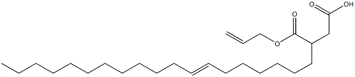 3-(7-Nonadecenyl)succinic acid 1-hydrogen 4-allyl ester Struktur