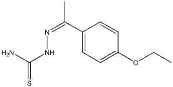 1-[1-(4-Ethoxyphenyl)ethylidene]thiosemicarbazide Struktur