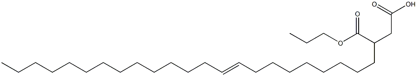 3-(9-Tricosenyl)succinic acid 1-hydrogen 4-propyl ester Struktur