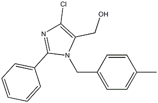 1-(4-Methylbenzyl)-2-phenyl-4-chloro-5-hydroxymethyl-1H-imidazole Struktur