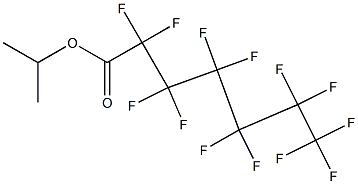 Tridecafluoroheptanoic acid isopropyl ester Struktur