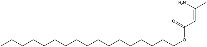 (Z)-3-Amino-2-butenoic acid heptadecyl ester Struktur